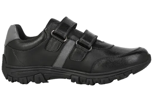 Benelaccio Boys' Leather Moc Toe Velcro Casual Shoes - view 3